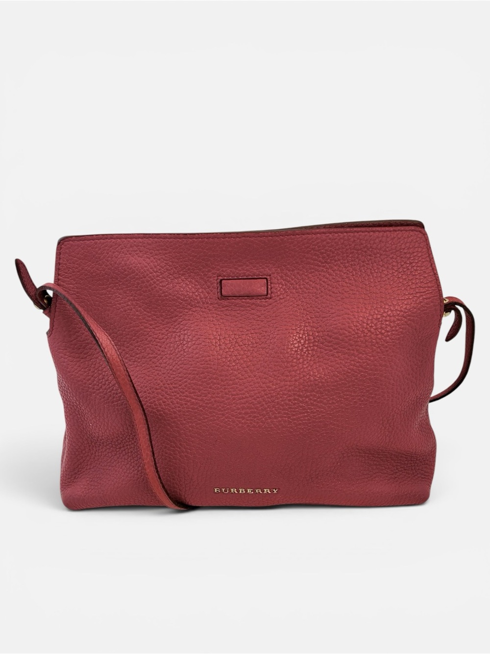 Burberry Pebbled Leather Crossbody Shoulder Bag